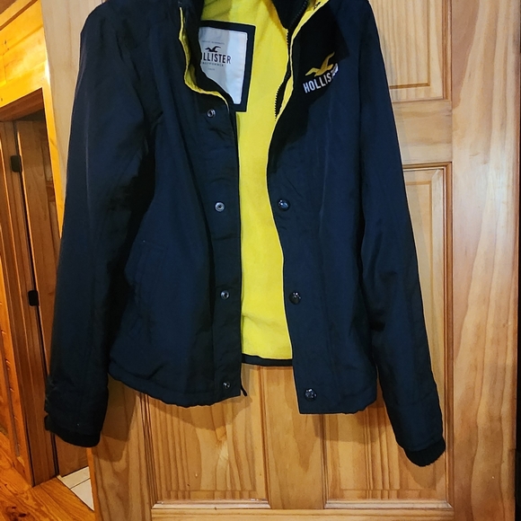 Hollister zip up and snap jacket small - Picture 7 of 11